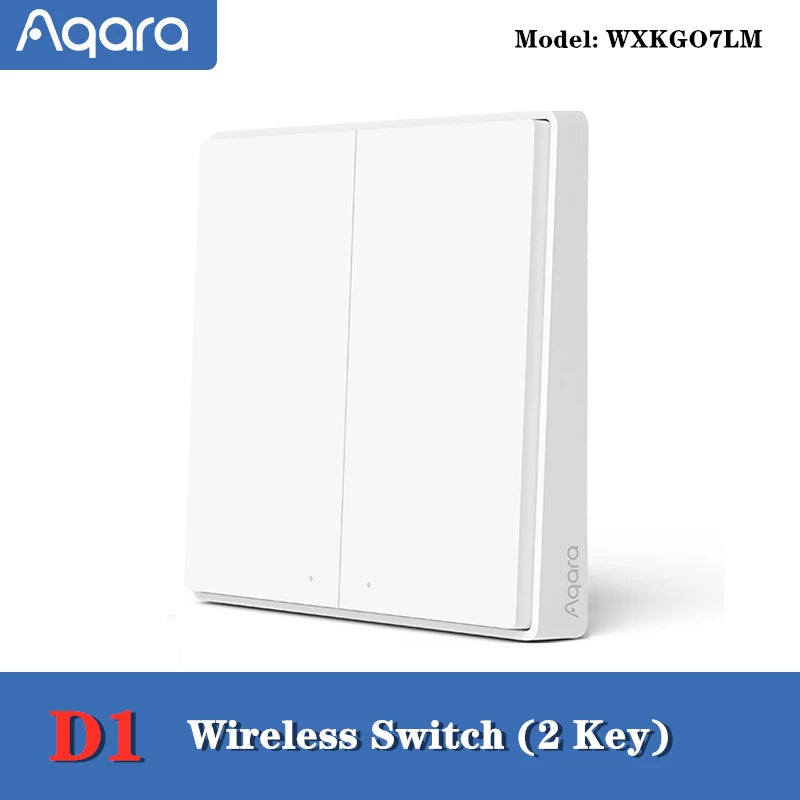 Aqara Smart Wall Switch D1 ZigBee Light Switch Button Smart Home Remote Control Fire Wire With /NO Neutral For Mi Home Homekit