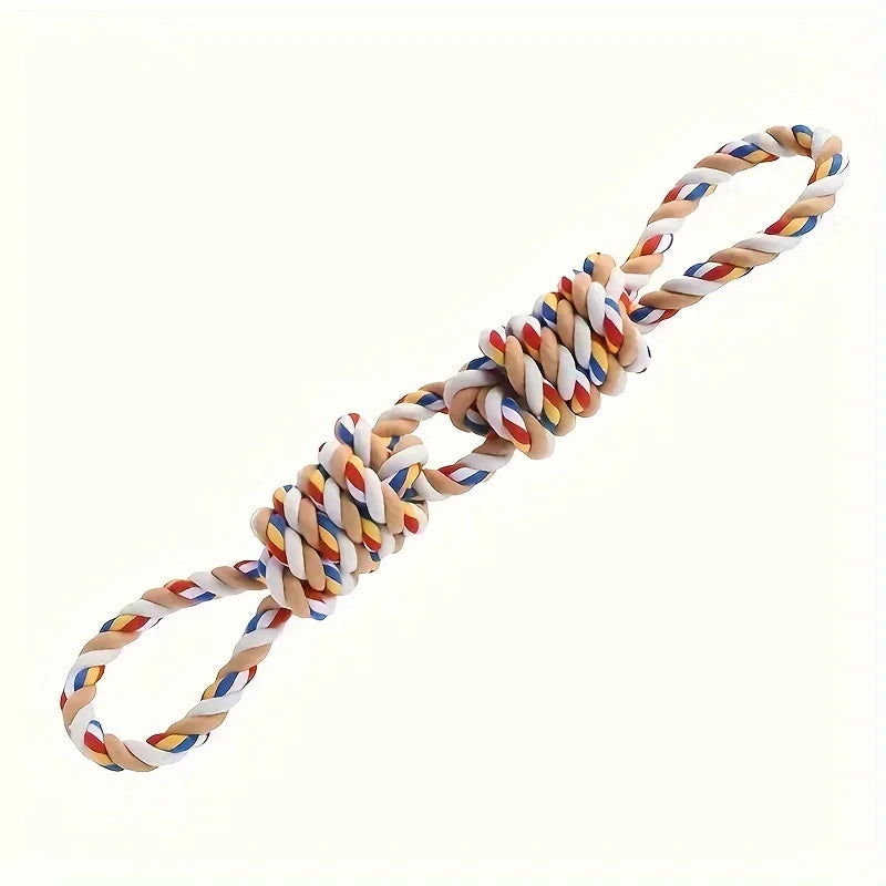 45cm Durable Teeth-Cleaning Rope Toy for Dogs - Pet Interactive Chewing and Play Toys Tug Dog Toy for Puppy Training