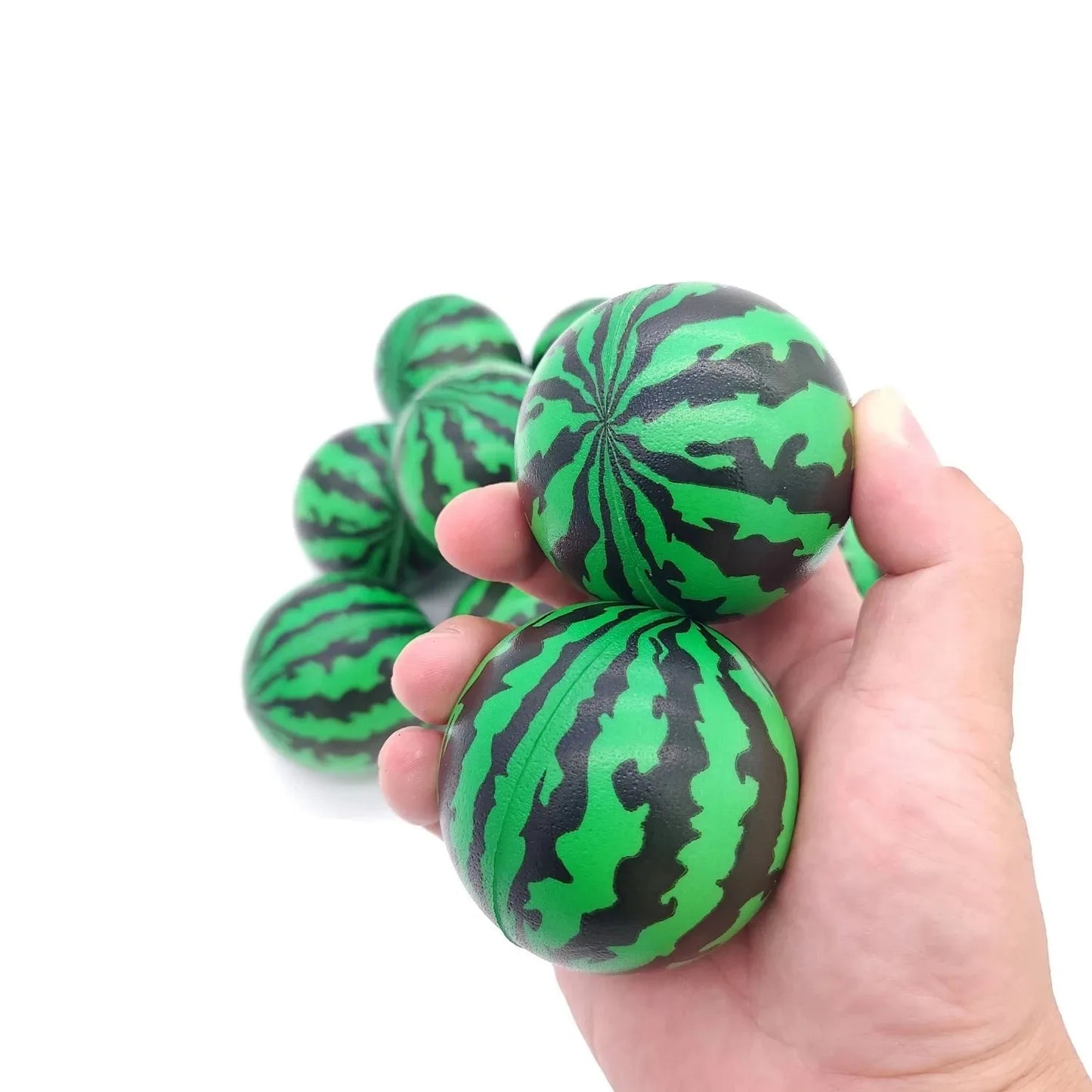 5/10/20Pcs Watermelon Stress Balls Foam Balls Stress Reliever Toys Party Favors for Kids School Carnival Party Supplies 2.5Inch