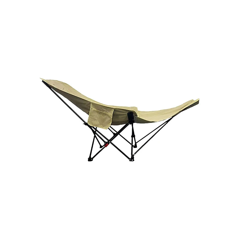 Outdoor Portable Camping Comfort Chair Folding Nap Beach Chair with Leg Support Lightweight Travel Folding Chair for Hiking