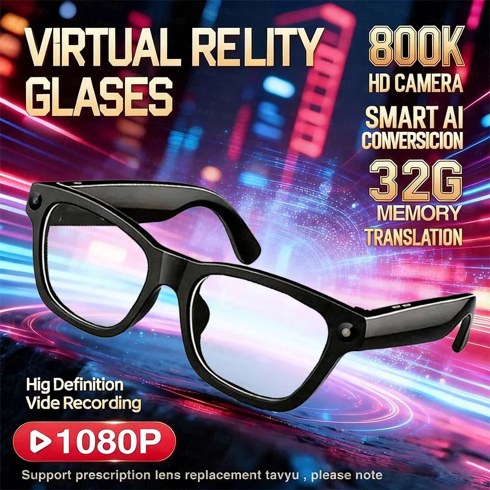 2026 New Smart Glasses Women Video Record Camera Bluetooth Call Music Playback Language Translation Music Sunglass Men Businesst