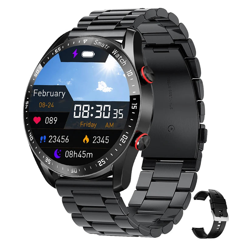 2026 NEW 1.5 inch Smart Watch Men Bluetooth Call Heart Rate ECG Health Fitness Sports Watch Waterproof Business Man Smartwatch