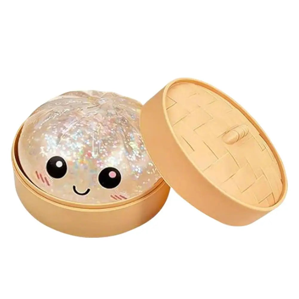 Simulation Bun Squeeze Toy 10cm Dumpling Palm Stress Relief Toy Relieve Work Pressure Anxiety Cute Baozi Toy