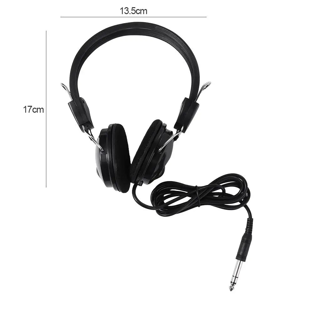 6.5mm Music Earphone Headphone Wired Headset Handfree Earphones for Electric Piano Earphone with Wire Electric Guitar