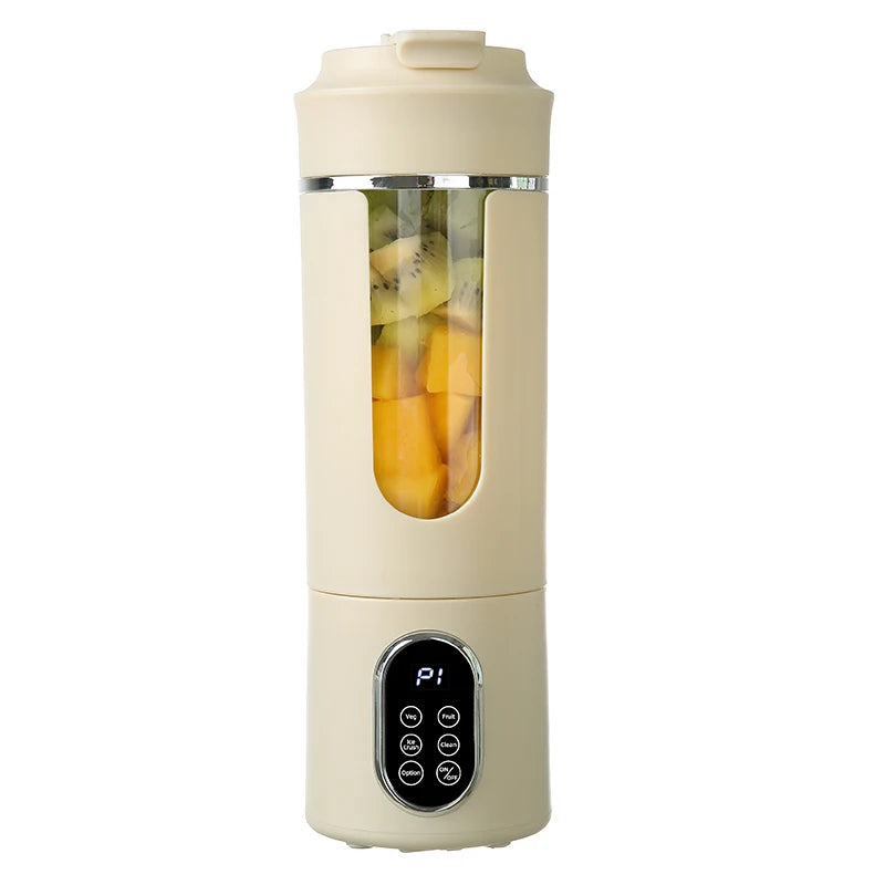New 530ml Portable Juicer Wireless USB Charging Crushed Ice Electric Juicing 12 Blade 4 Gears 7.4V Mini Fresh Juice Blender