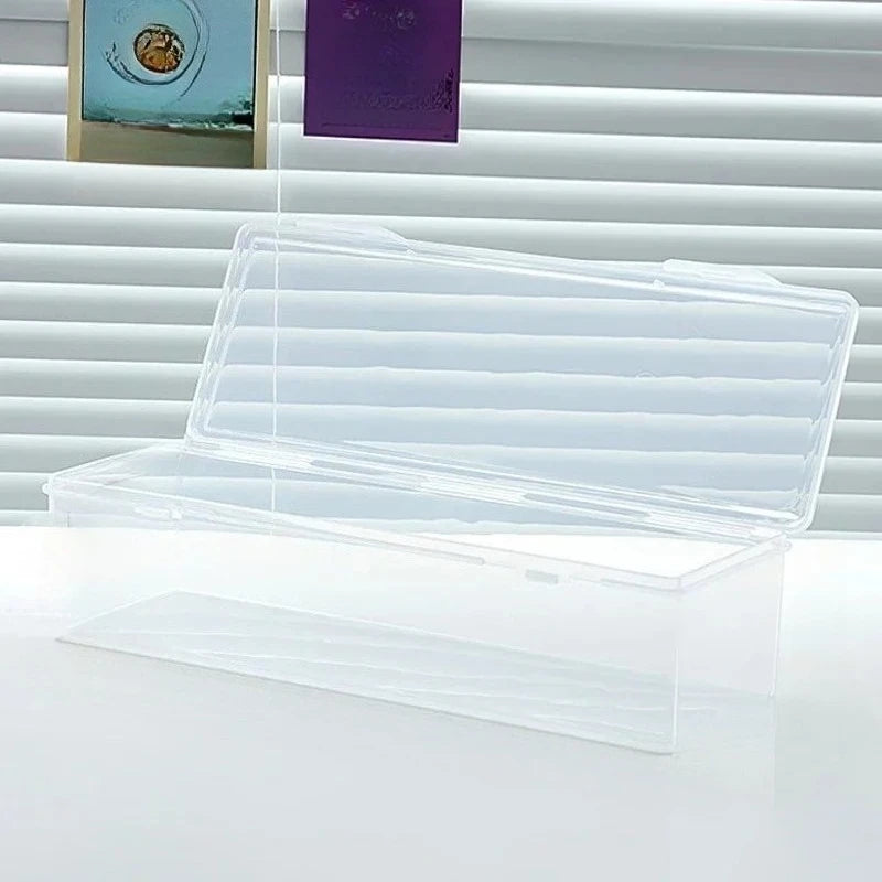1Pc Clear Plastic Compartmentalized Organizer Box Holds 550+ Game Cards Storage Box With Adjustable Divider For PTCG/MTG Cards