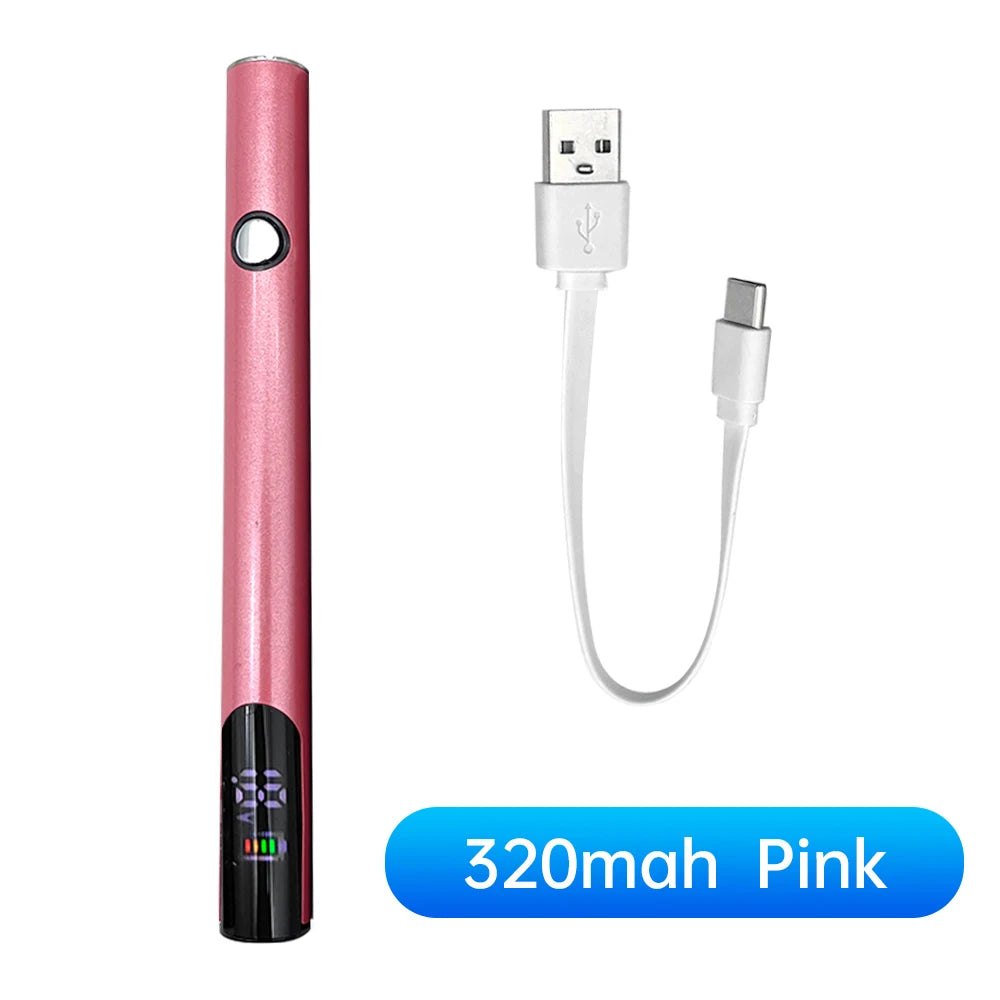 320mAh Battery Soldering Iron Digital Preheating Battery Button voltage Adjustment 510 Preheating Battery Soldering Iron Pen