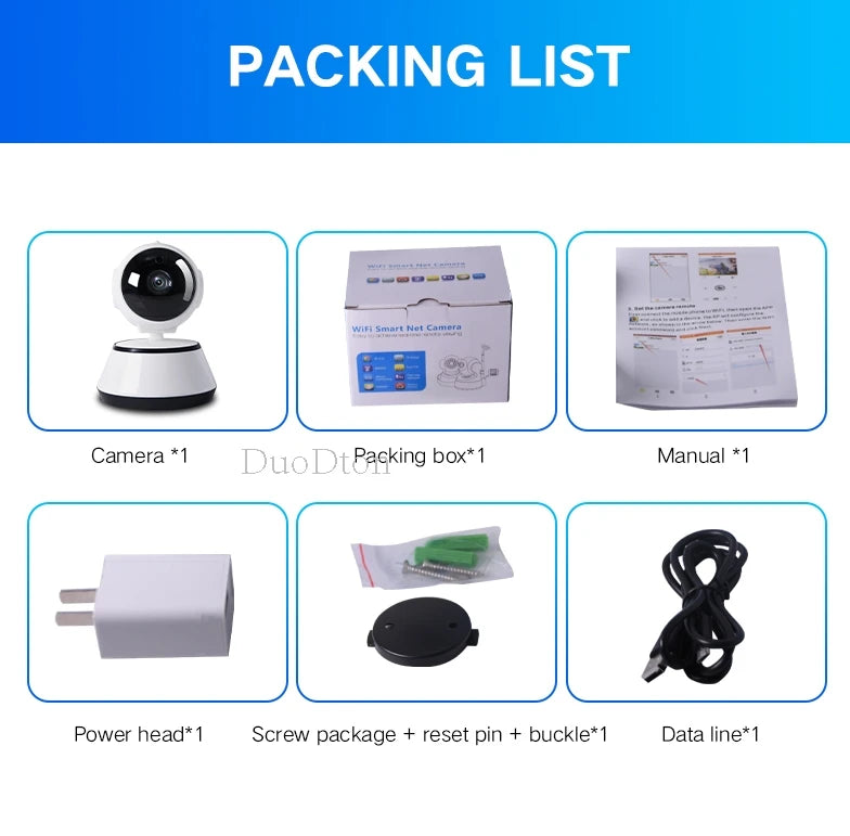 3MP WiFi Camera Home PTZ IP Camera Color Night Audio Wireless Surveillance Camera Auto Home Tracking Security CCTV Camera