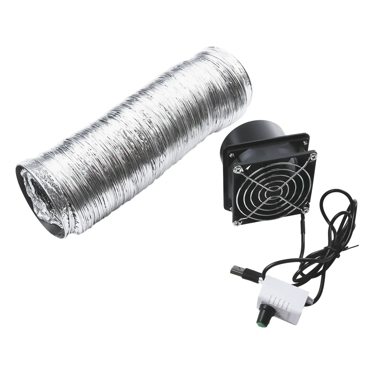 USB Adjustable Speed Solder Smoke Absorber ESD Fume Extractor Fan Pipe Duct Exhuast Fan With Pipe Tub Ventilation Fan