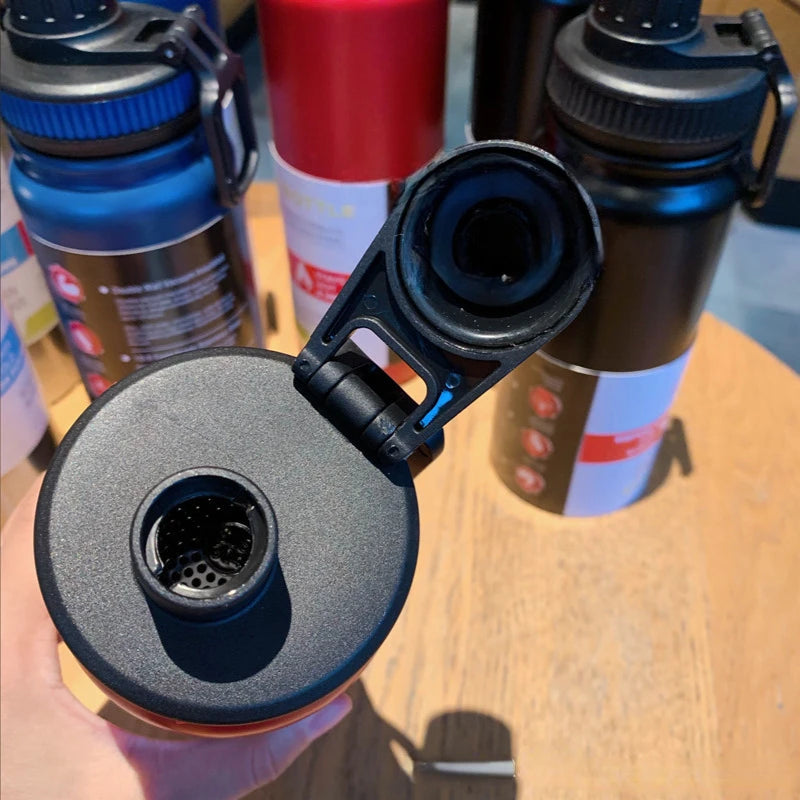 Outdoor Sports Thermos Water Bottle with Tea Filter 304 Stainless Steel Thermal Cup Leak-proof Vacuum Flask Drinkware