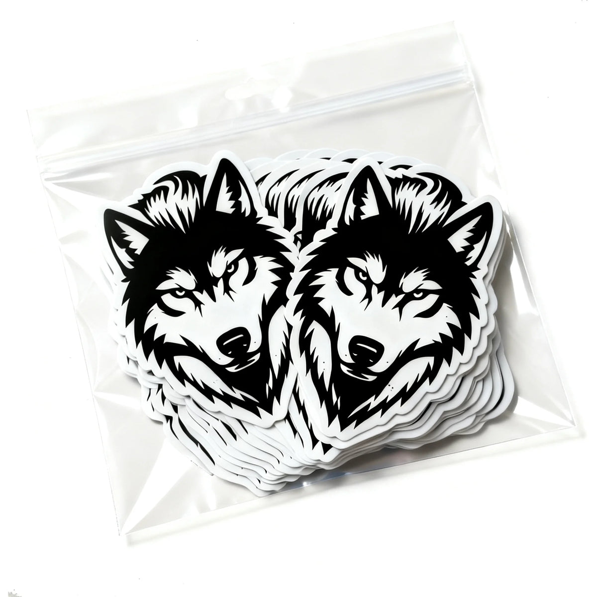 100pcs Custom Stickers PVC Waterproof Die Cut Vinyl Logo Design Brand Laptop Cute Personalized Sticker Glossy Film for Business