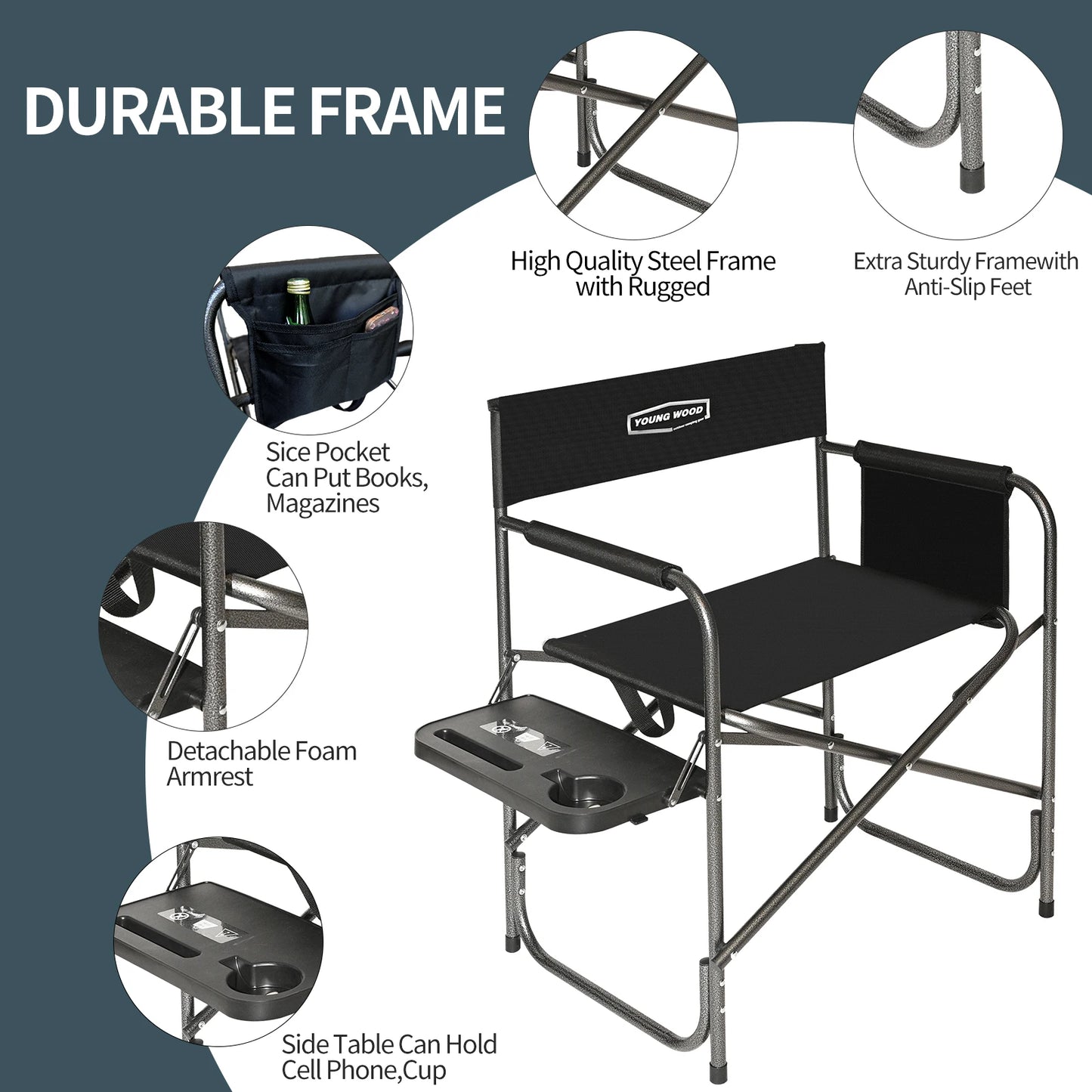 Outdoor Camping Lightweight Comfortable Folding Chair Park Leisure Beach Chair Portable Single Lazy Chair Back Chair