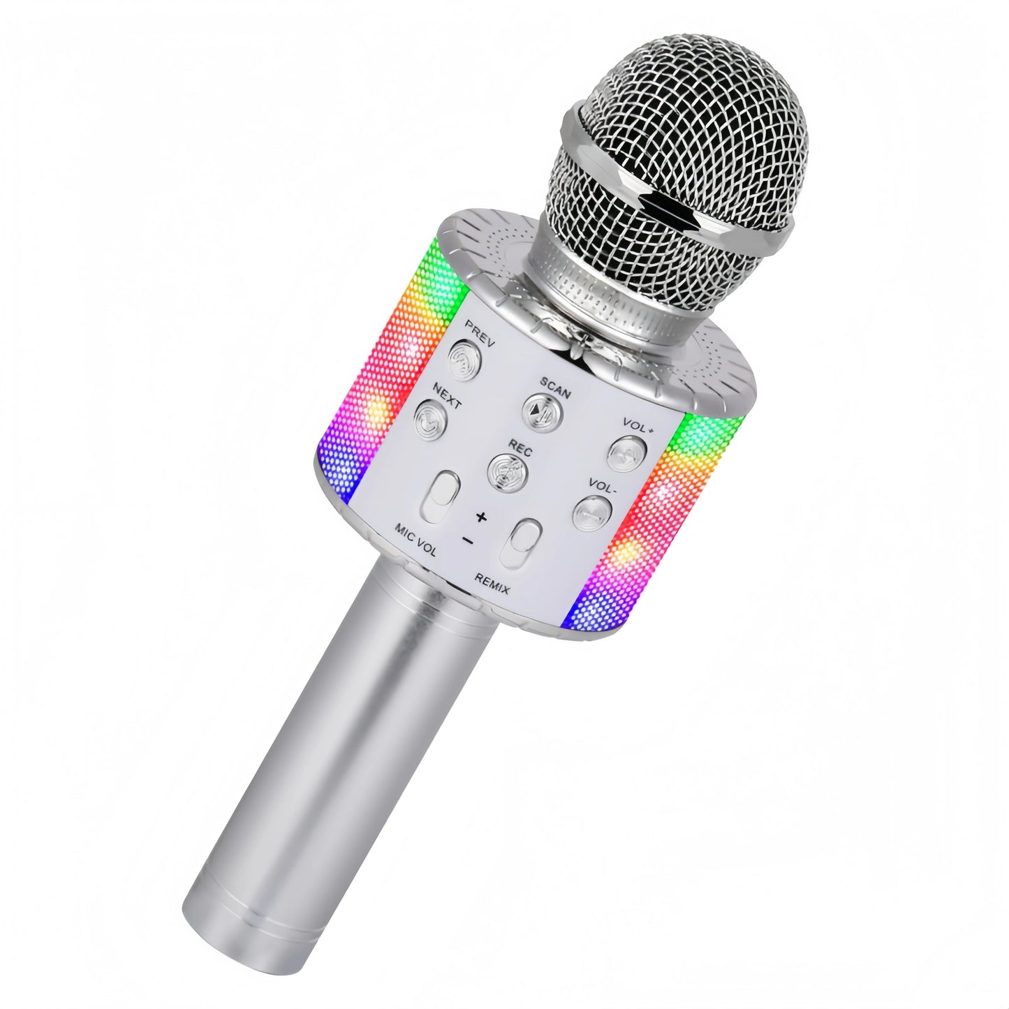 Karaoke Microphone for Kids & Adults - Bluetooth Microphones Singing Mic with Disco Lights, Portable Karaoke Player for Gifts