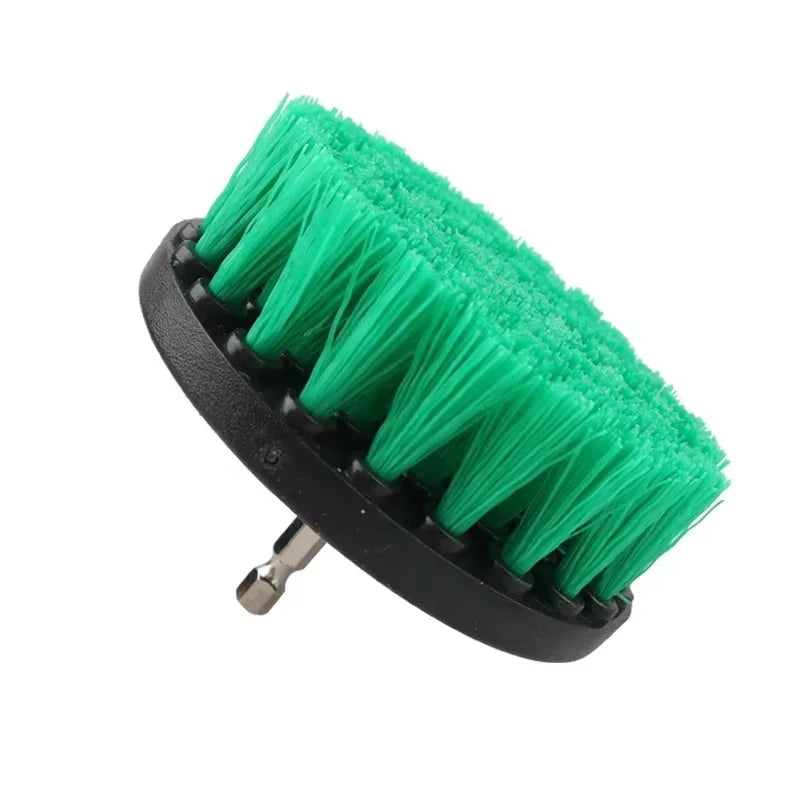 1pc Soft Drill Brush Attachment 4inch For Cleaning Carpet & Leather And Upholstery Glass Car Tires Electric Scrubber Drill