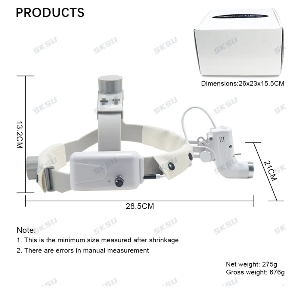 Lampa czołowa dentystyczna LED 5W do lup stomatologicznych, lamp operacyjnych, medycznych lamp chirurgicznych dla dentystów