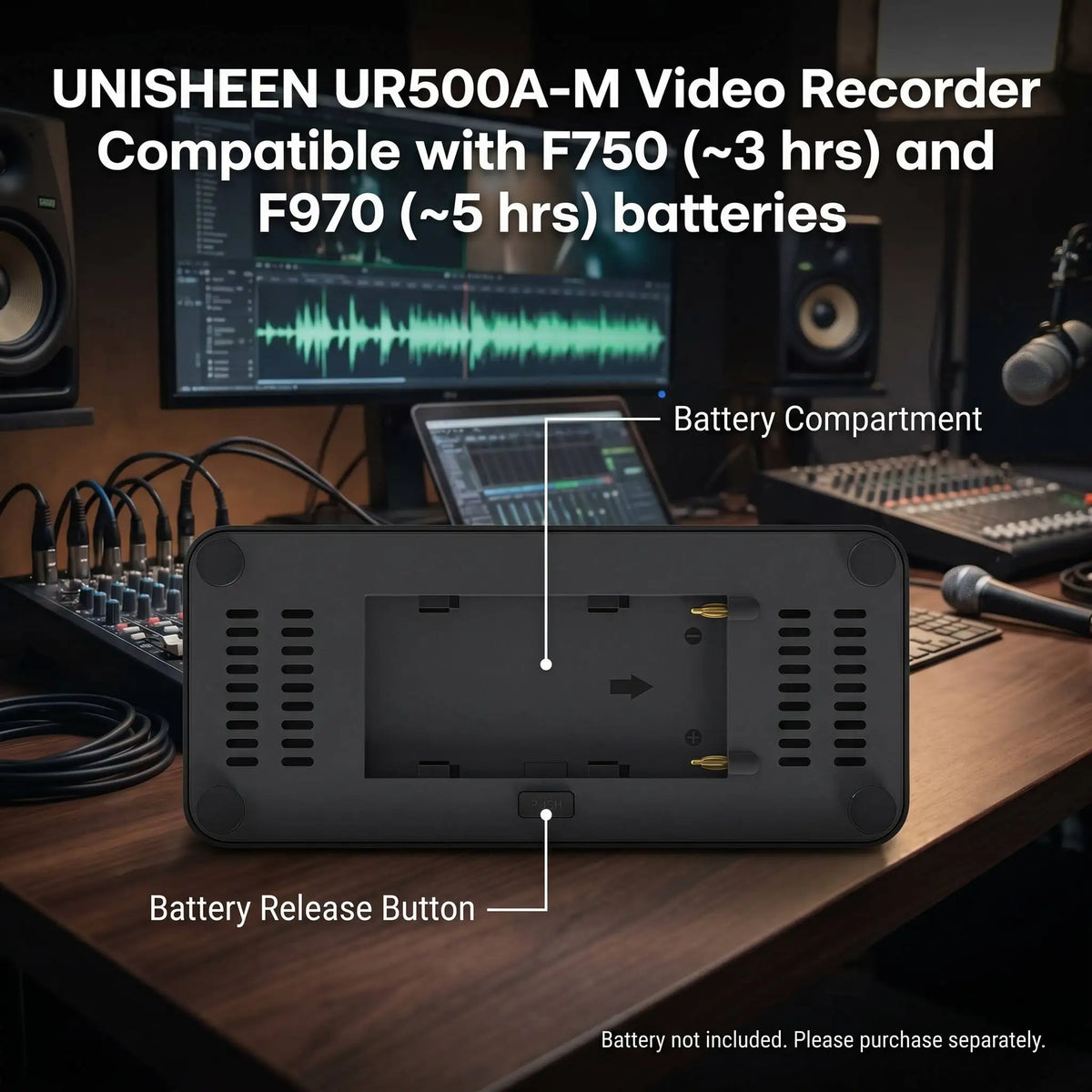 UNISHEEN UR500A-M Standalone 1080P60 Game Video Recorder 3" Screen HDMI/VGA/YPbPr/AV Input One-Touch Capture Card No PC Required