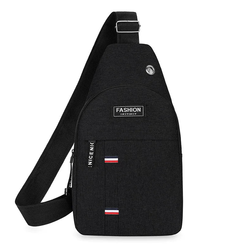 Adjustable chest bag for both men and women, one shoulder diagonal cross single shoulder bag, Oxford cloth chest bag