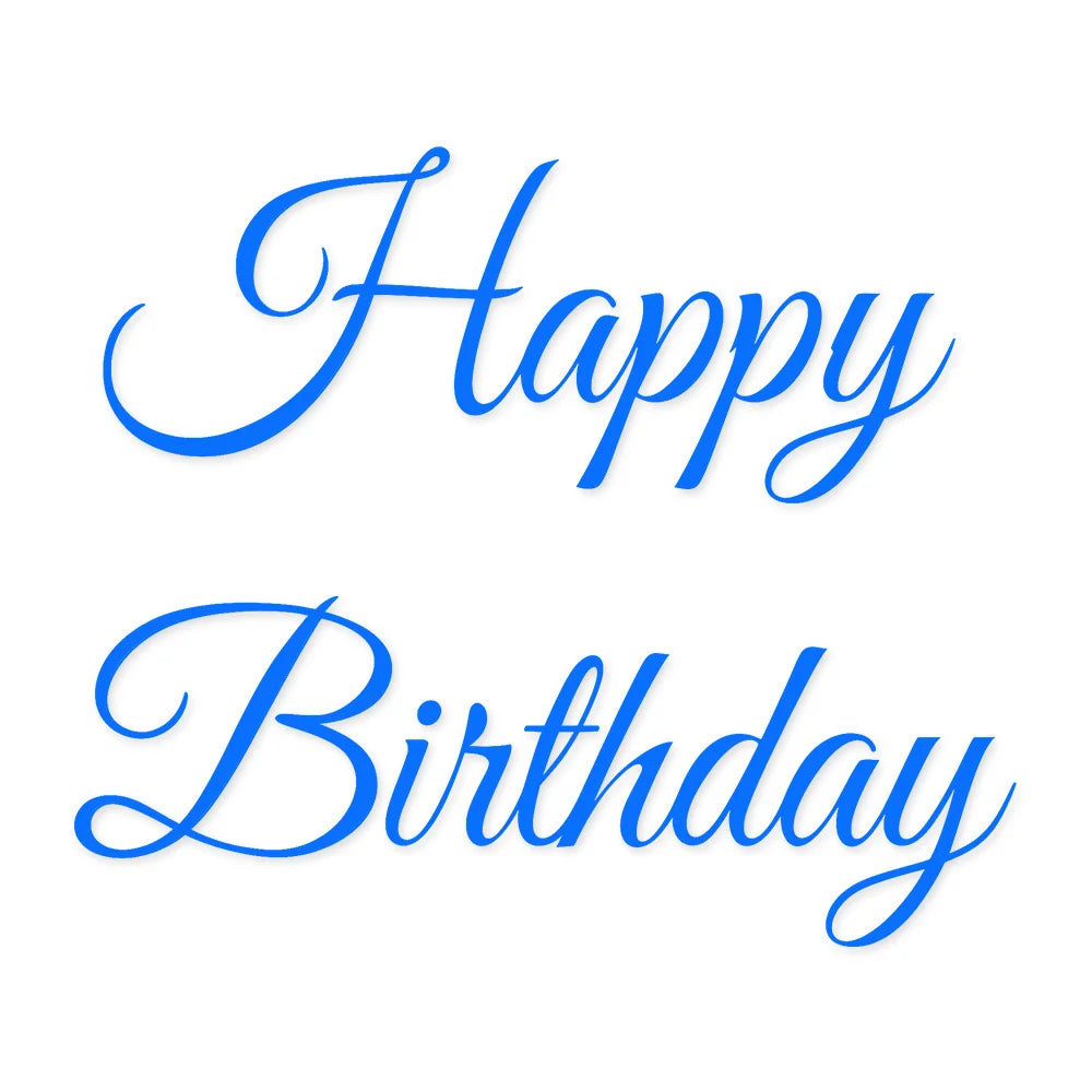 2lines/1Set Custom Birthday Party Backdrop Vinyl Stickers Waterproof Personalized Name Quote DIY Wall Mirror Decals Universal
