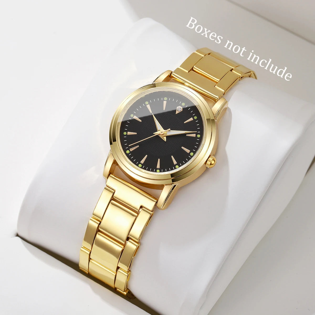 Fashion Women Watches Casual Alloy Band Simple Dial Analog Quartz Wristwatch(Without Box)