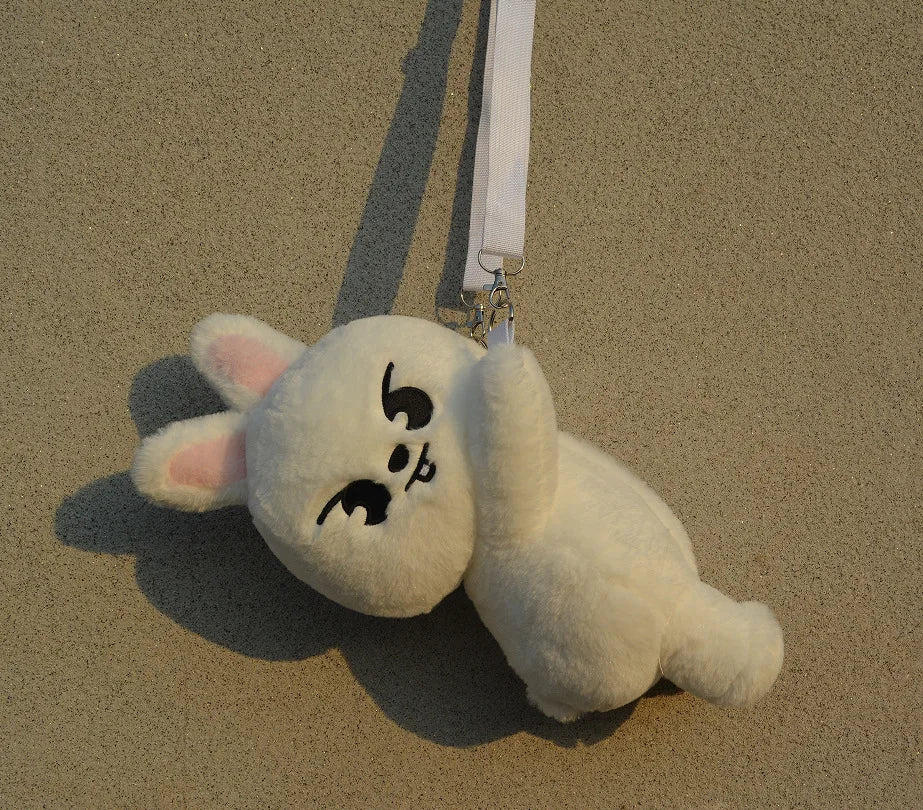 Kpop SKZOO plush Cartoon Rain Love Be Stray Kids Plush Toy Crossbody Bag Love Bear Gift for Children Backpack Christmas Gift