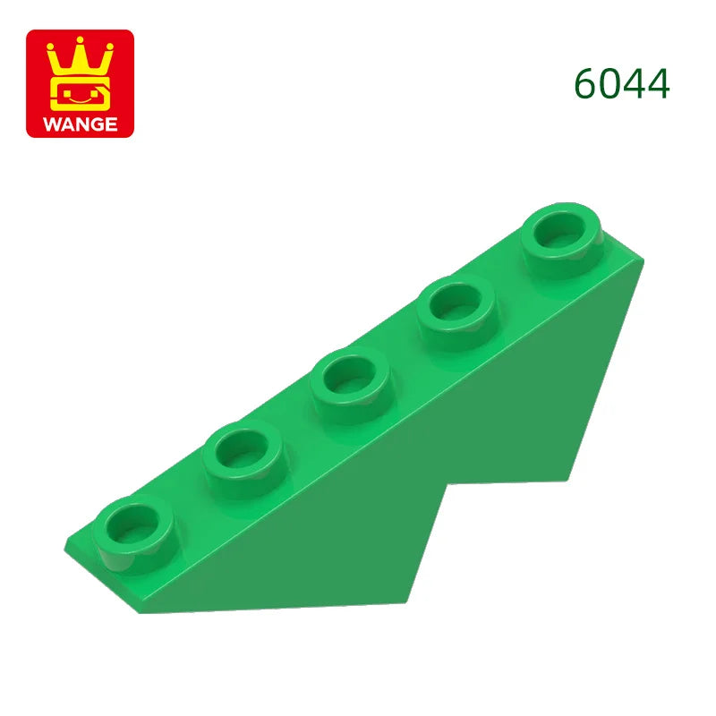 Wange 6044 100g/57Pcs Sloping 5 Hole Compatible With Small Particle Building Blocks Suitable For Assembly And DIY Toy Parts