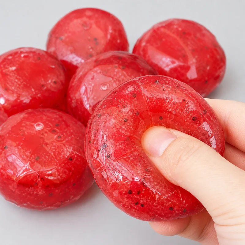 Handmade Watermelon Slushy Squishy Toy Realistic Fruit Simulation Soft Slow Rebound Stress Relief Squeeze Model for Adults