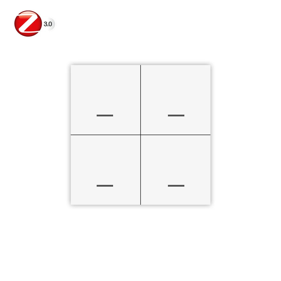 Zigbee Scene Switch Button 4 Gang Wireless Switch Push Button Controller Smart Home Assistant 2MQTT Automation Scenario Switch