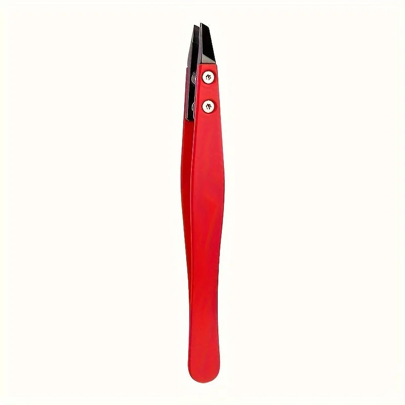 Precision Ceramic Tip Eyebrow TweezersIdeal for Ingrown & Facial Hair Removal, Stainless Steel, Fragrance-Free Beauty Tool