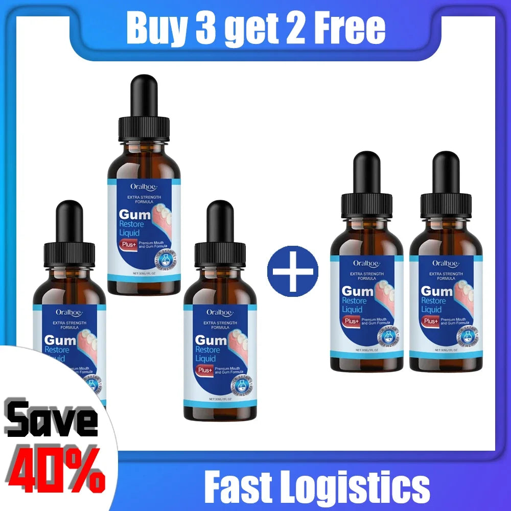 Damaged Gum Repair Care Gel Serum Relieve Sore Gums Allergy Deep Cleaning Teeth Stains Tartar Serum Dental Caries Tooths Serum