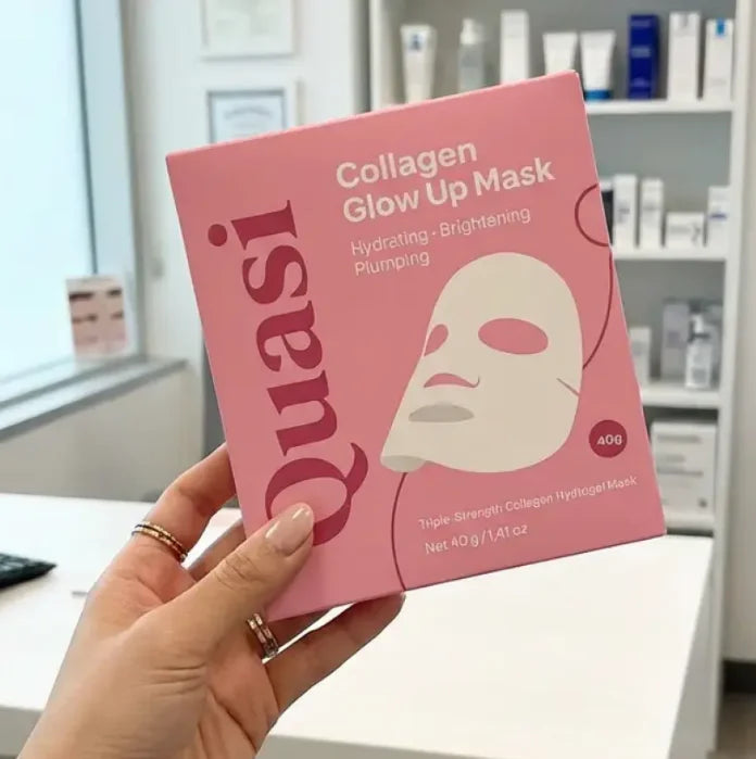Korean Quasi Collagen Glow Up Mask 4pcs Set Moisturizing Firming Bio Collagen Overnight Masks Professional Night Repairing Mask