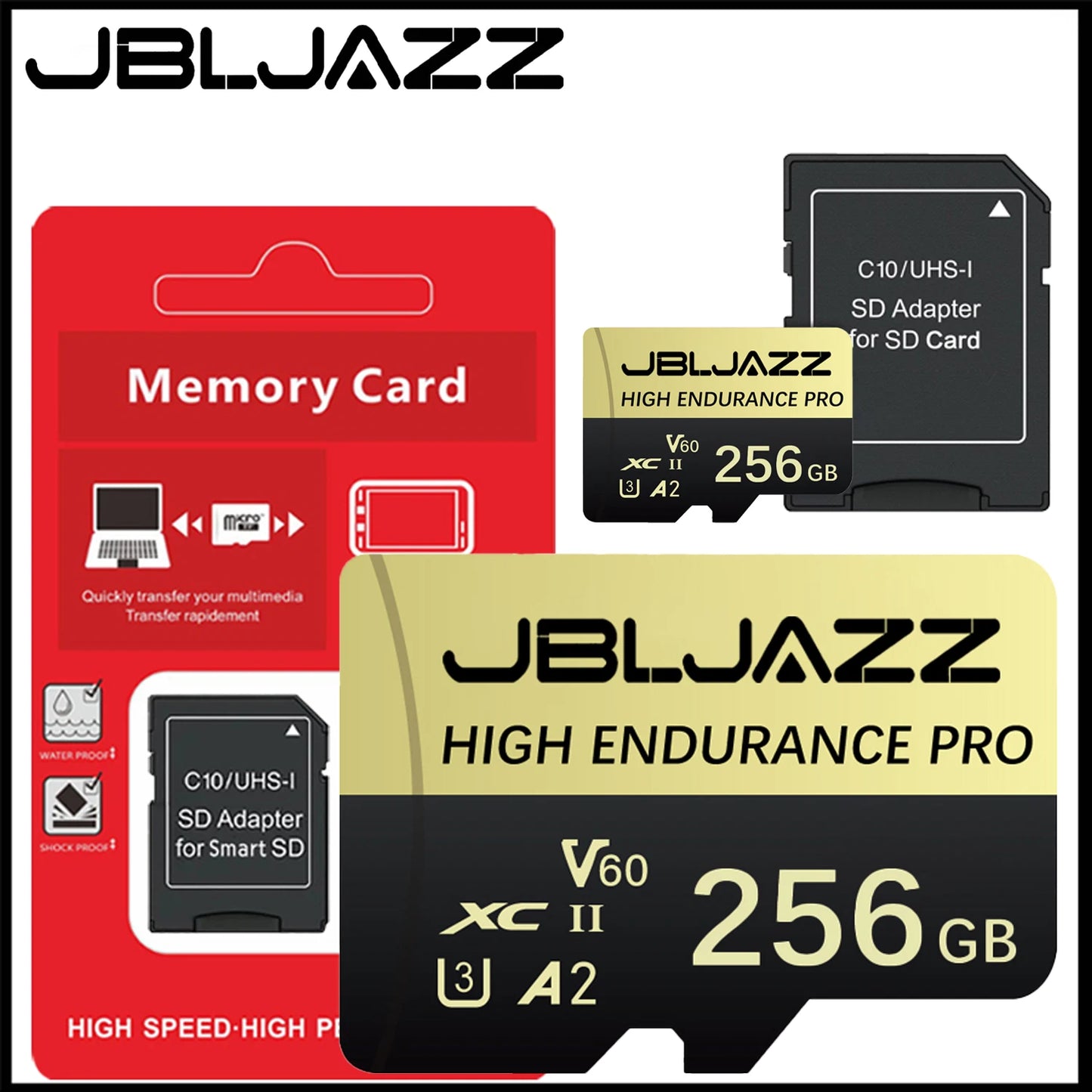 128GB 256GB Memory Card Class10 A2 U3 High ENDURANCE Micro TF/SD Card for DJI Drone GoPro Camera U3 V60 4K Full HD MINI SD Card