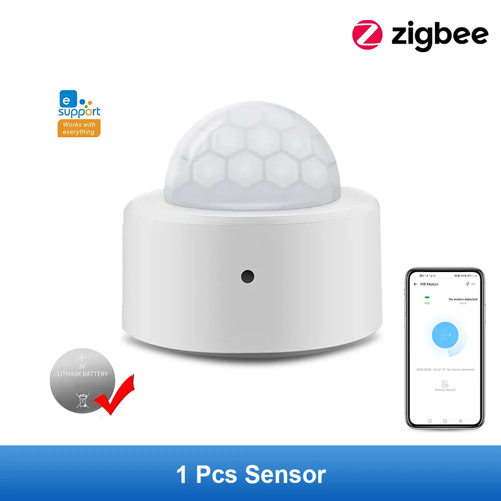 Zigbee PIR Motion Sensor PIR Infrared Detector Smart Home Security Alarm Ewelink App Control for Home Security