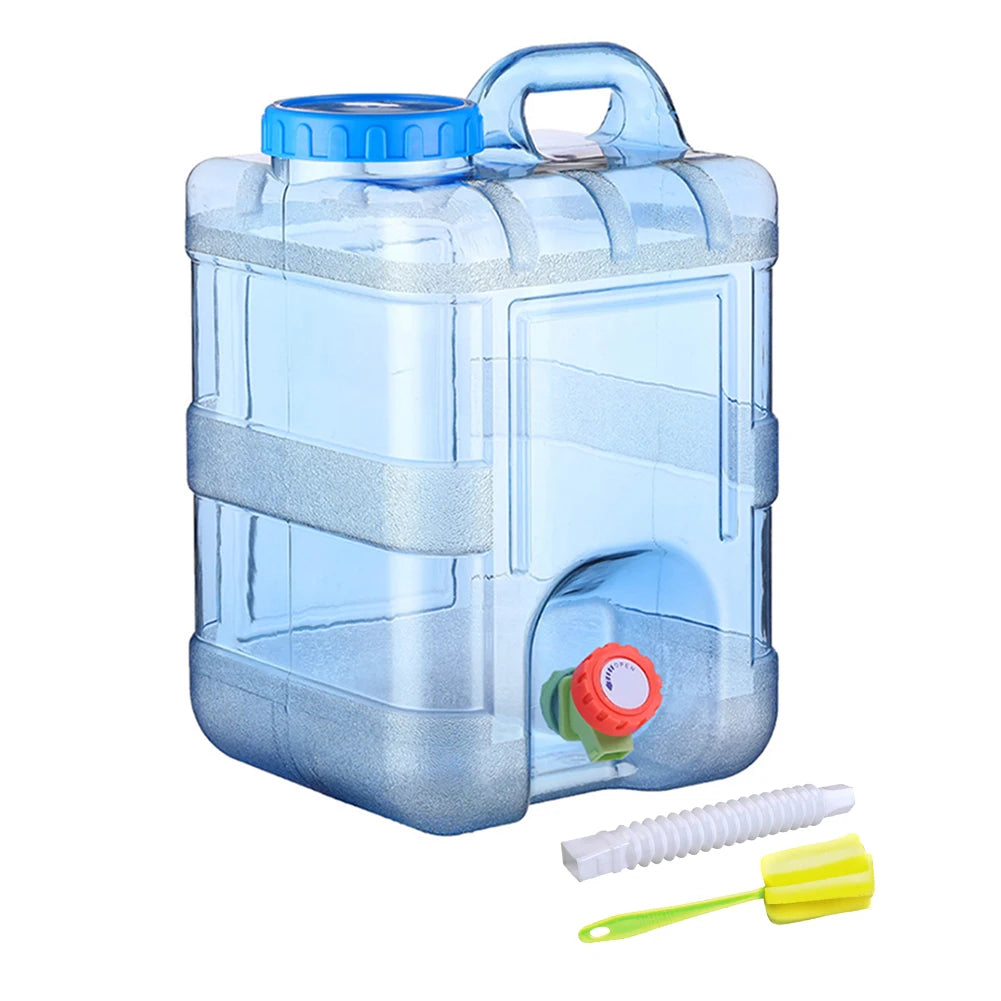 15-3L Portable Water Container with Spigot Water Storage Carrier Water Storage Container for Outdoor Camping Picnic Water Bottle