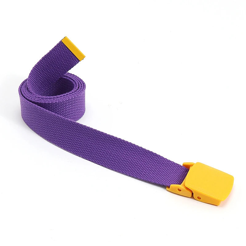 Colorful Canvas Tactical Belt Unisex Fashion Casual Luxury Trend Jeans Accessories Youth Nylon Girdle Cute Kids Hunting Belt