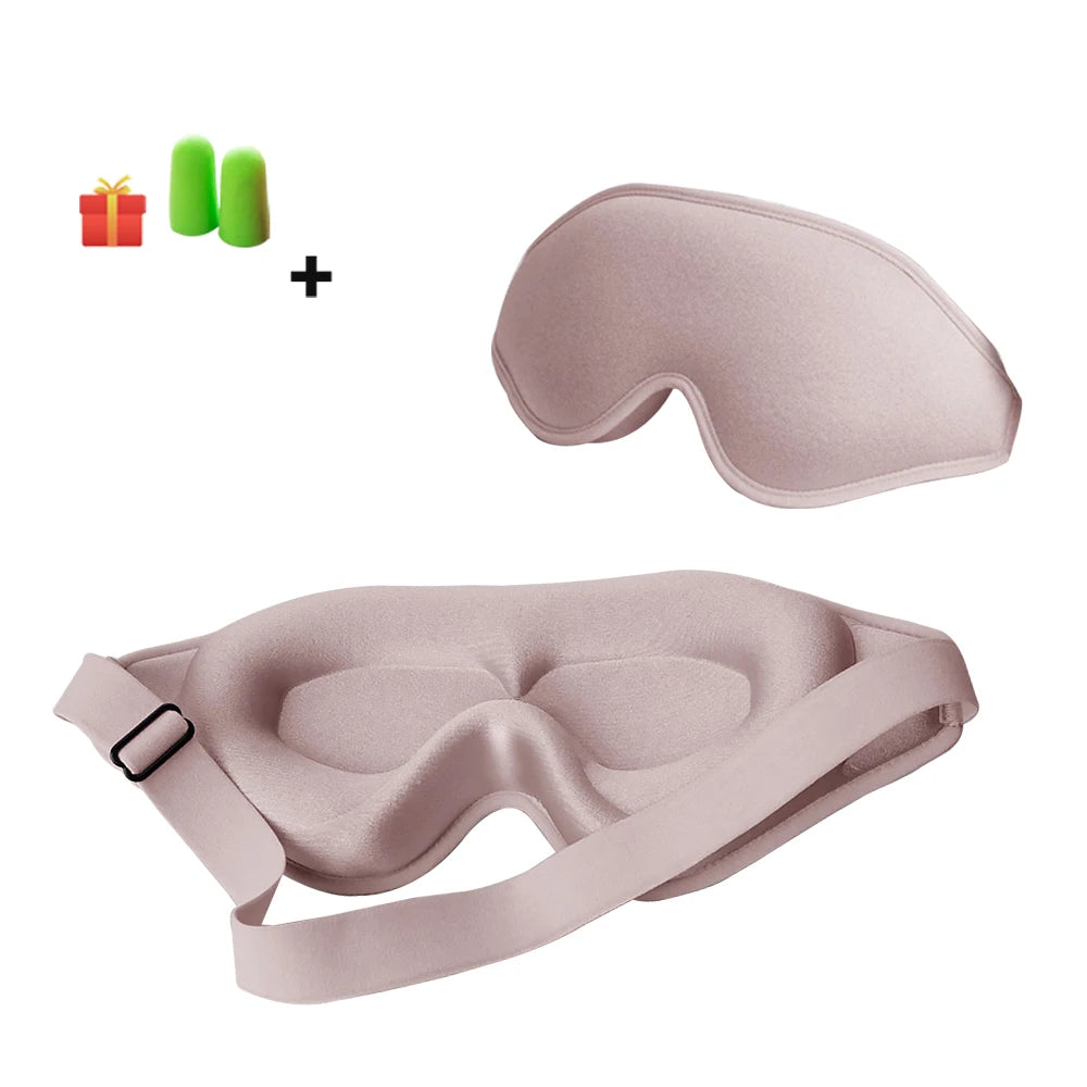 3D Sleep Mask Natural Sleeping Eye Mask Comfort Three Dimensional Design Memory Foam Face Mask Eyeshade Night Breathable
