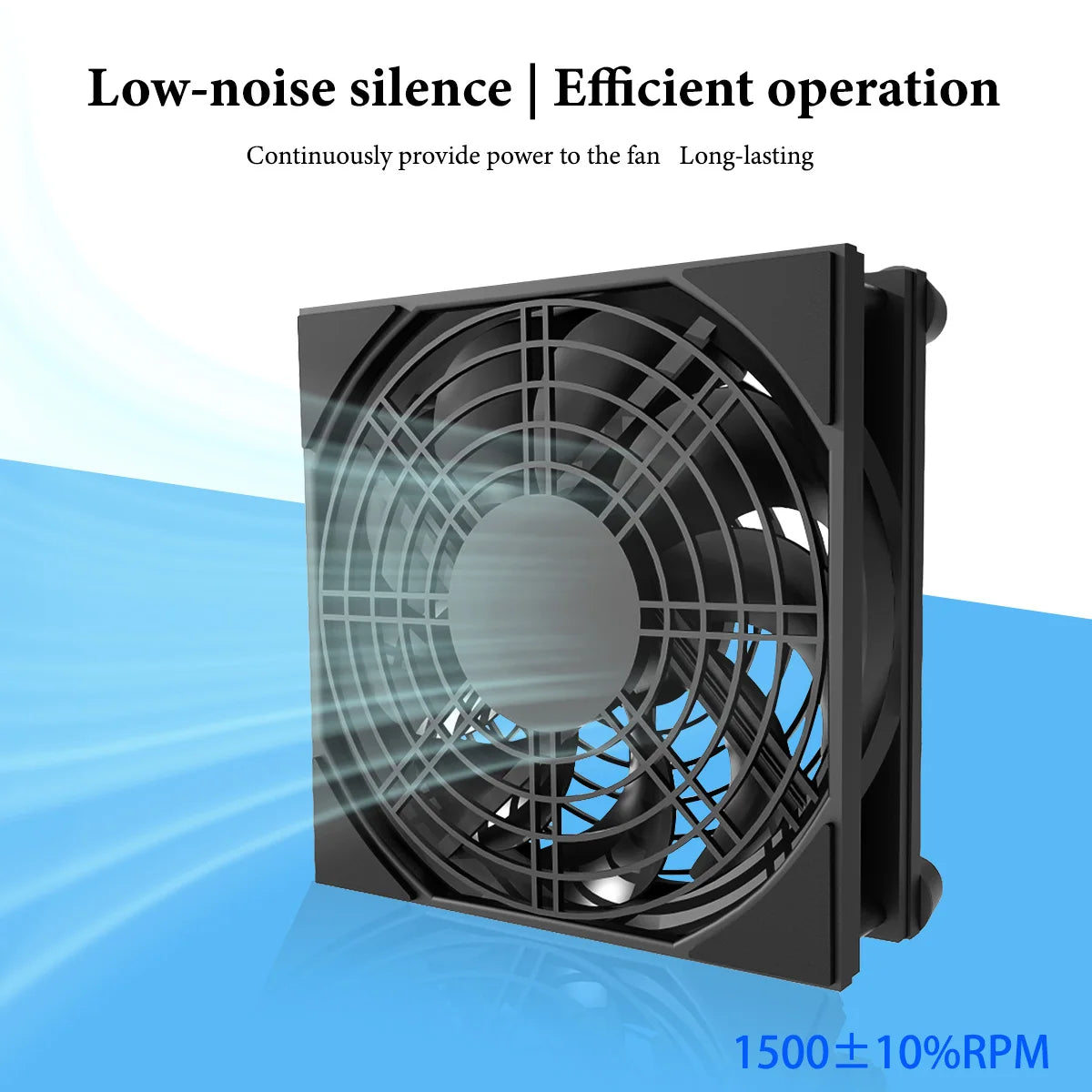 Home Router Cooling Fan For Ipad USB-Powered Silent Computer Fan 3-Speed Adjustable Silent Fan Cooling with Controller