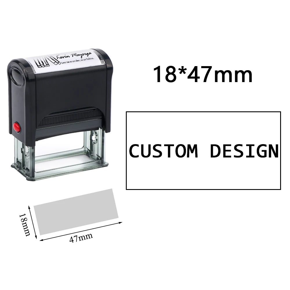 Custom Self-Inking Stamp DIY Rubber Stamp Kit Custom LOGO Personalized Self Inking Business Address Name Number Letter Printing