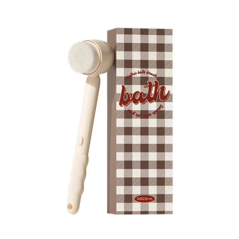 DOCO Electric Shower Brush Foot trimmer Multi functional Back Rubbing Massage Body Rubbing Towel Long handled Back Brushing Tool