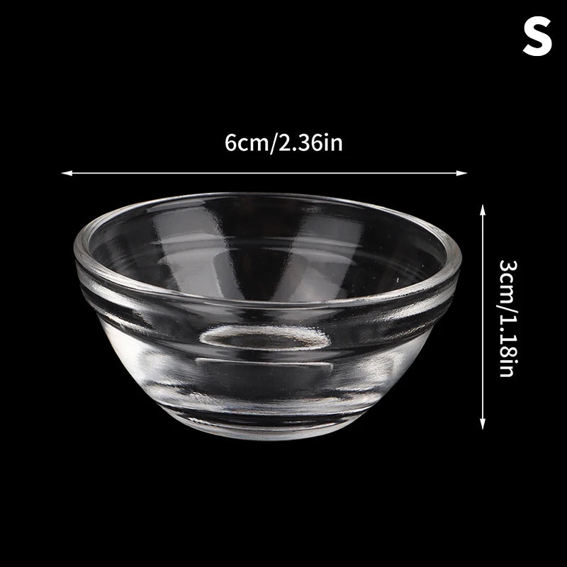 1Pcs Facial Makeup Skin Care Tools Glass Facial Mask Essential Oil Bowl Beauty Salon Essential Oil Bowl Thickening Mask Bowl