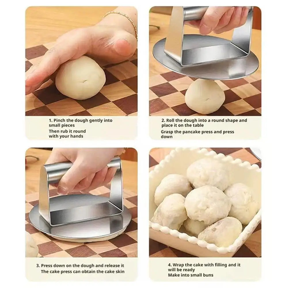 1pc Stainless Steel Hamburg Meat Press Hamburger Press Kitchen Gadgets Meat Pie Make Kitchen Accessories Cooking Accessories