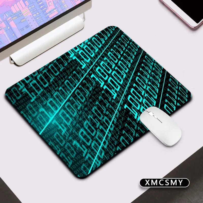 Matrix Binary Code Keyboard Pad Mouse Deskmat Computer Mat Pc Gaming Accessories Mousepad Gamer Mausepad Mats Cabinet Mause Pads
