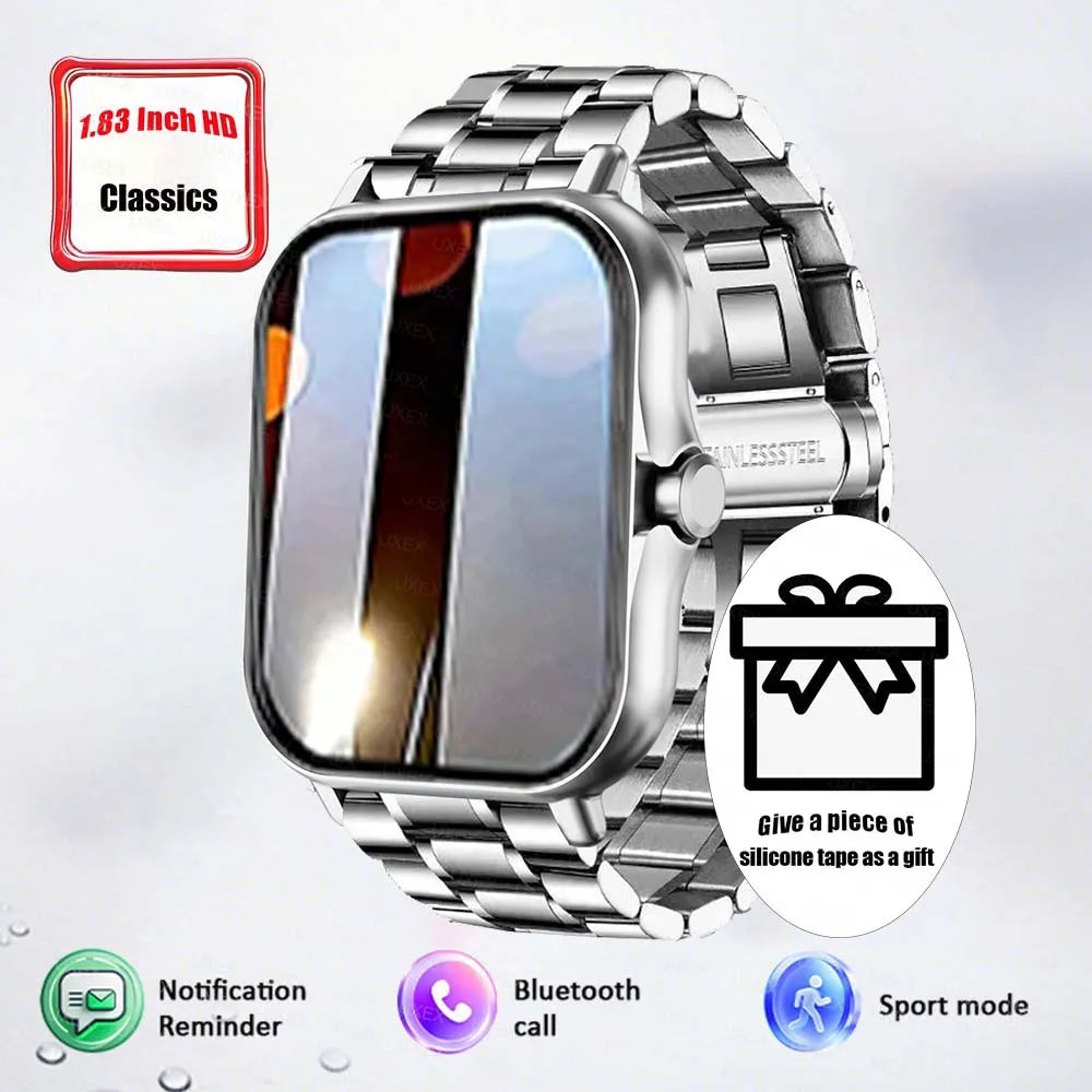 Classic New Smart Watch for Men Women Gift Full Touch Screen Sport Fitness Watch Bluetooth Call Digital Smartwatch Multifunction