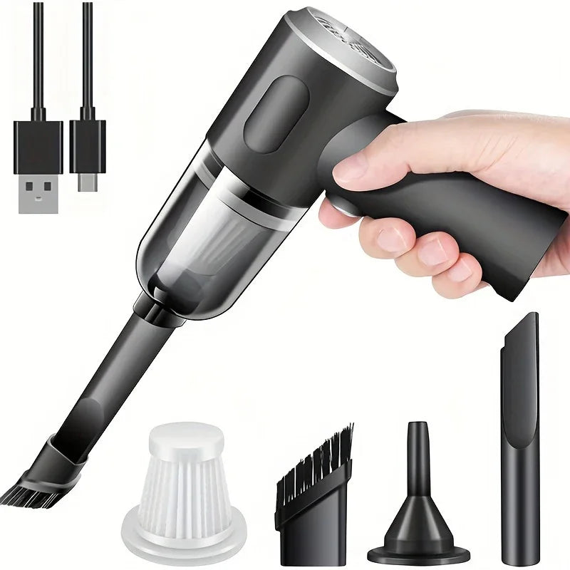 Lenovo 69000Pa 2 In 1 Cordless Handheld Vacuum Cleaner Rechargeable Portable Car Dust Blower Long Battery Cleaner For Home Pet