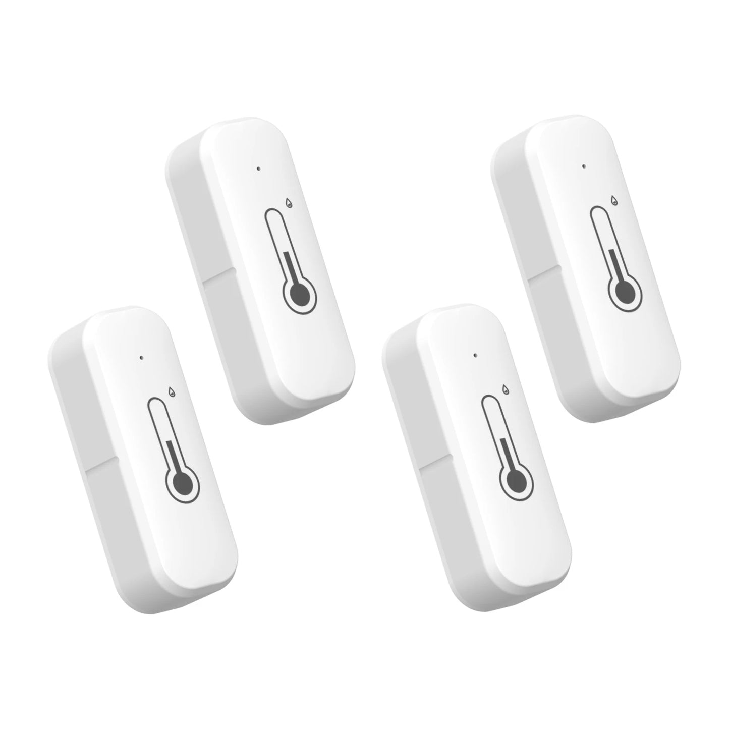 Tuya Temperature and Humidity Sensor, WiFi and Bluetooth Connectivity, Monitors Temperature Changes, Ideal for Smart Homes