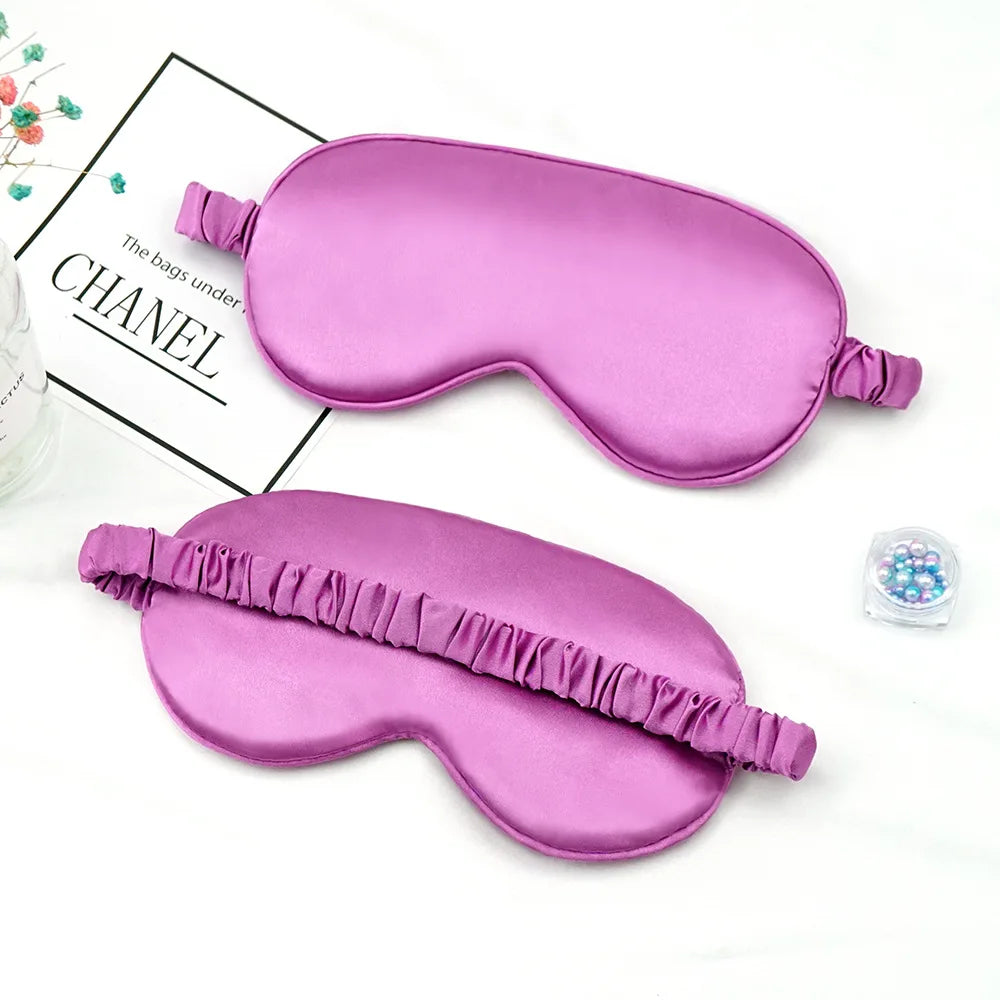 Soft Imitated Silk Sleep Eye Masks Travel Relax Shading Eyepatch Nap Health Eye Care Shield Sleeping Blindfold Eye Cover Masks