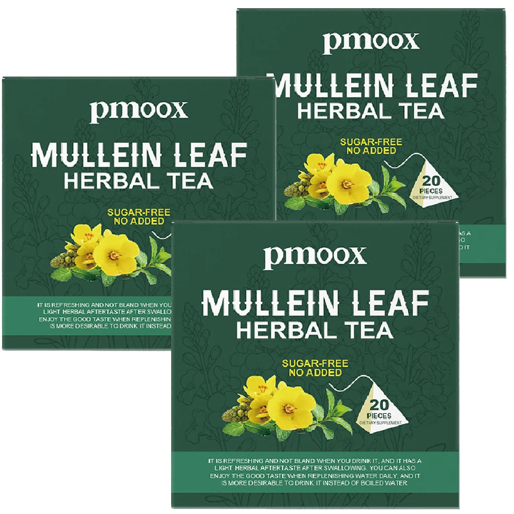 Mullein Leaf Herbal Tea - Supports lung and respiratory health - Supports daily wellness - Caffeine-free, sugar-free, vegan