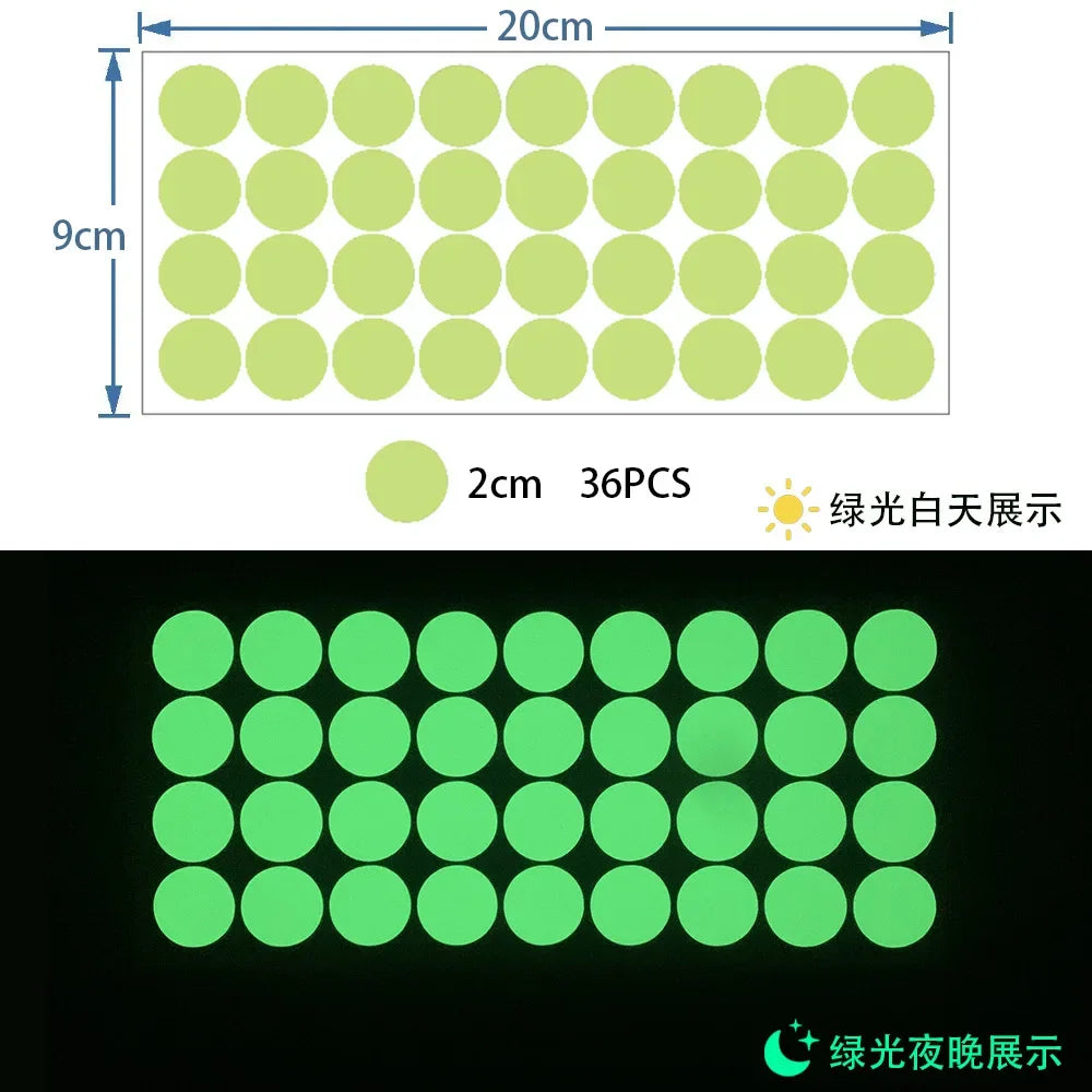 Luminous Dots Glow Wall Sticker Fluorescent Home Kid'S Room Diy Self-Adhesive Decorative Glow In The Dark Decals 2026 Christmas