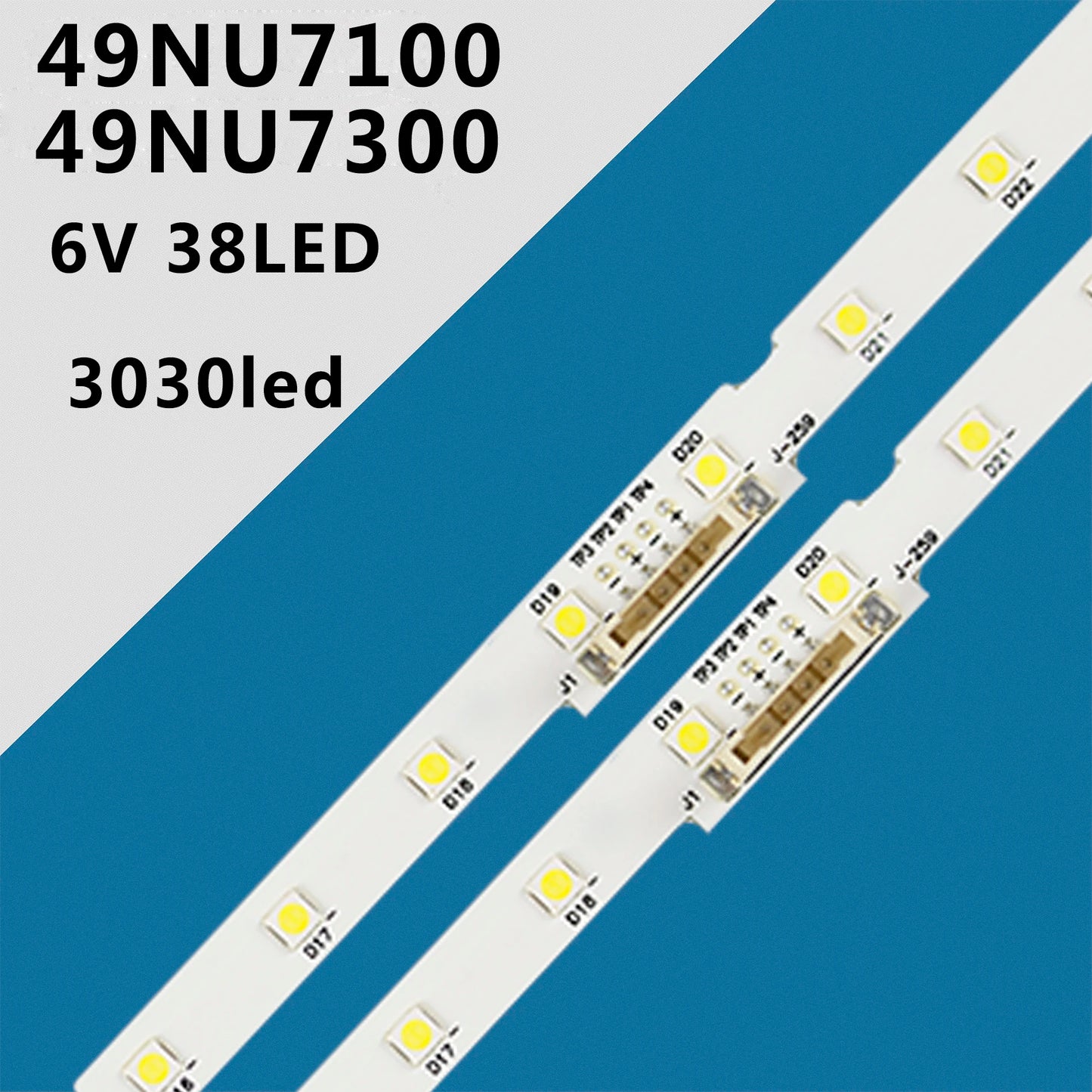 For Samsung 49"TV LED strip UE49NU7305K UE49NU7305 UE49NU7302K UE49NU7302 UE49NU7300W UE49NU7300K UE49NU7179U UE49NU7120U
