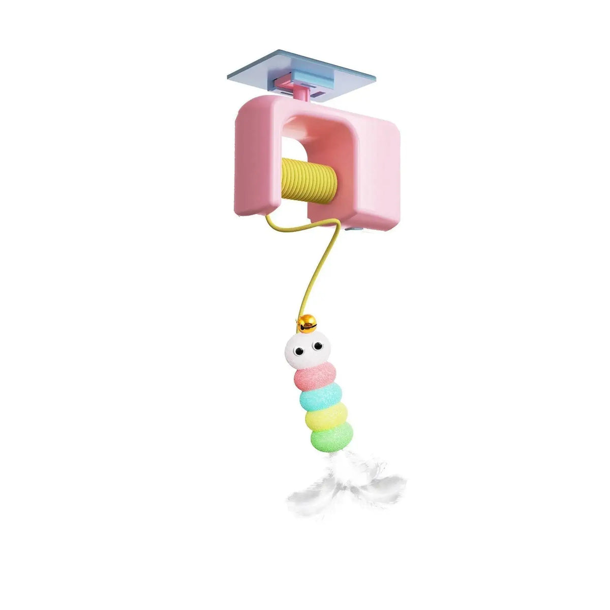 New Type Of Electric Cat Toy with 2 Ropes Smart Hanging Door Auto Swing Feather Toy A Self-entertainment And Cat-teasing Wonder