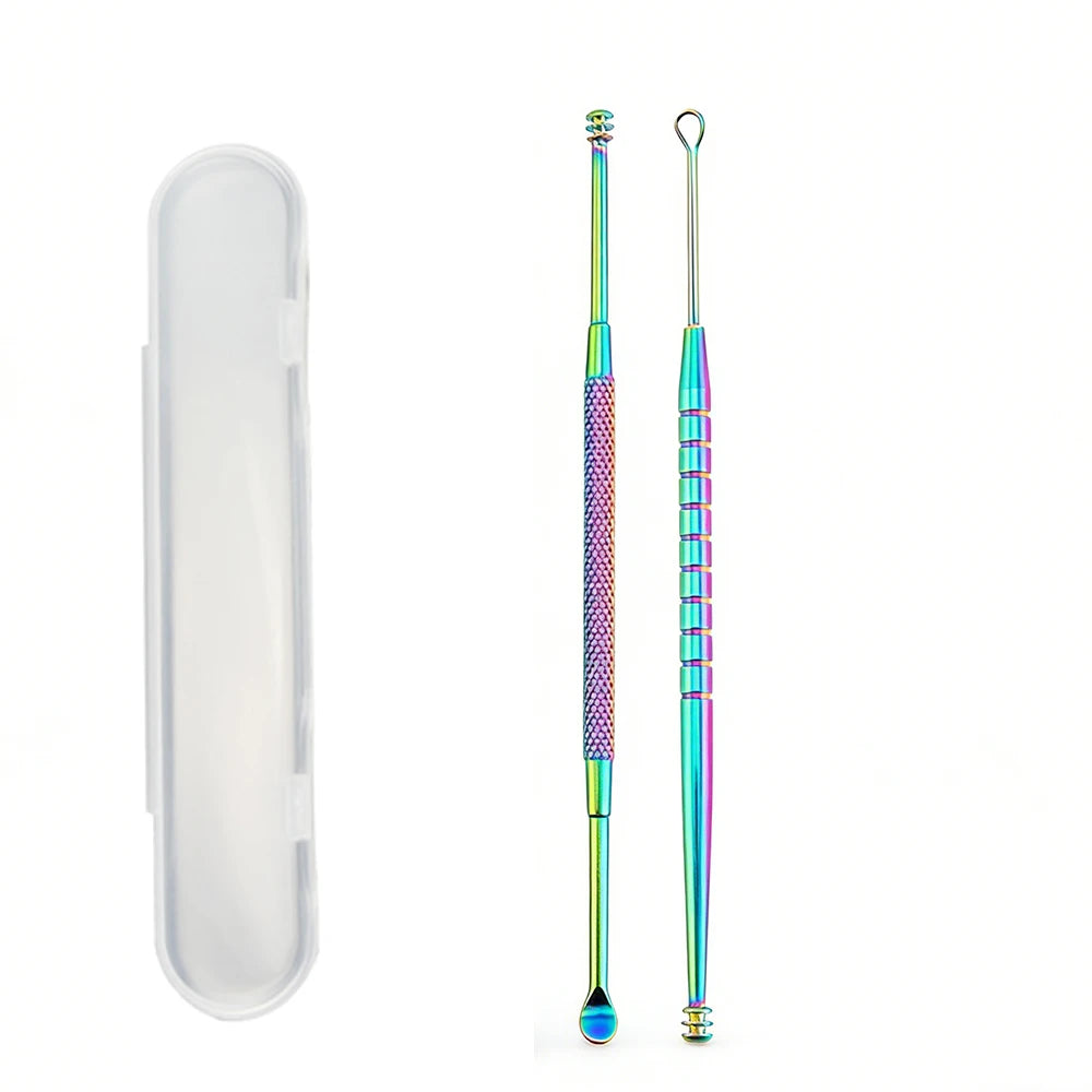 Professional Stainless Steel Ear Pick Earwax Removal Home Personal Care Tools Ear Spoon Ear Care Tool Portable Ear Cleaning